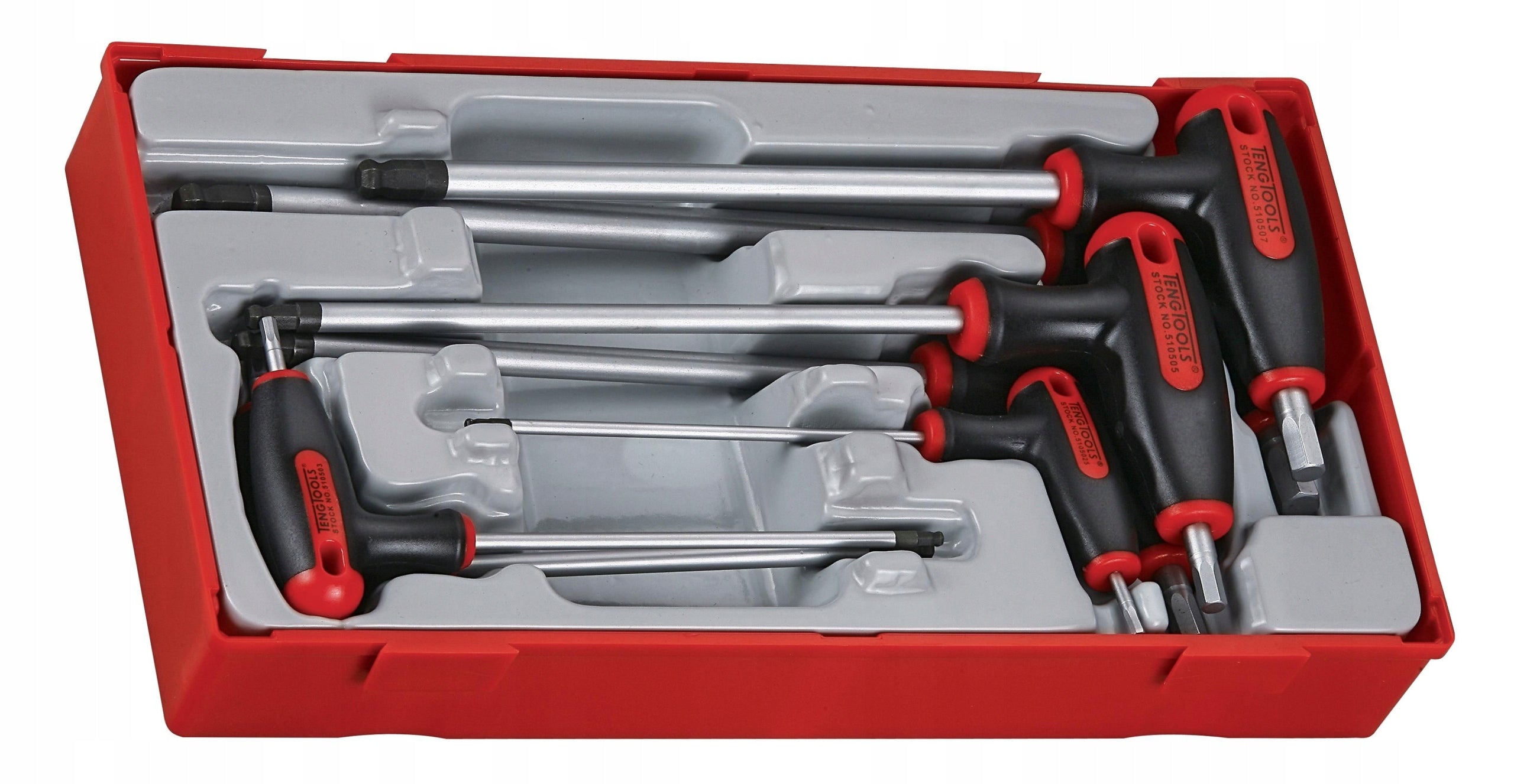 Allen wrench set with handle in lockable box Teng Tools TTHEX7 Manufacturer code 68930106