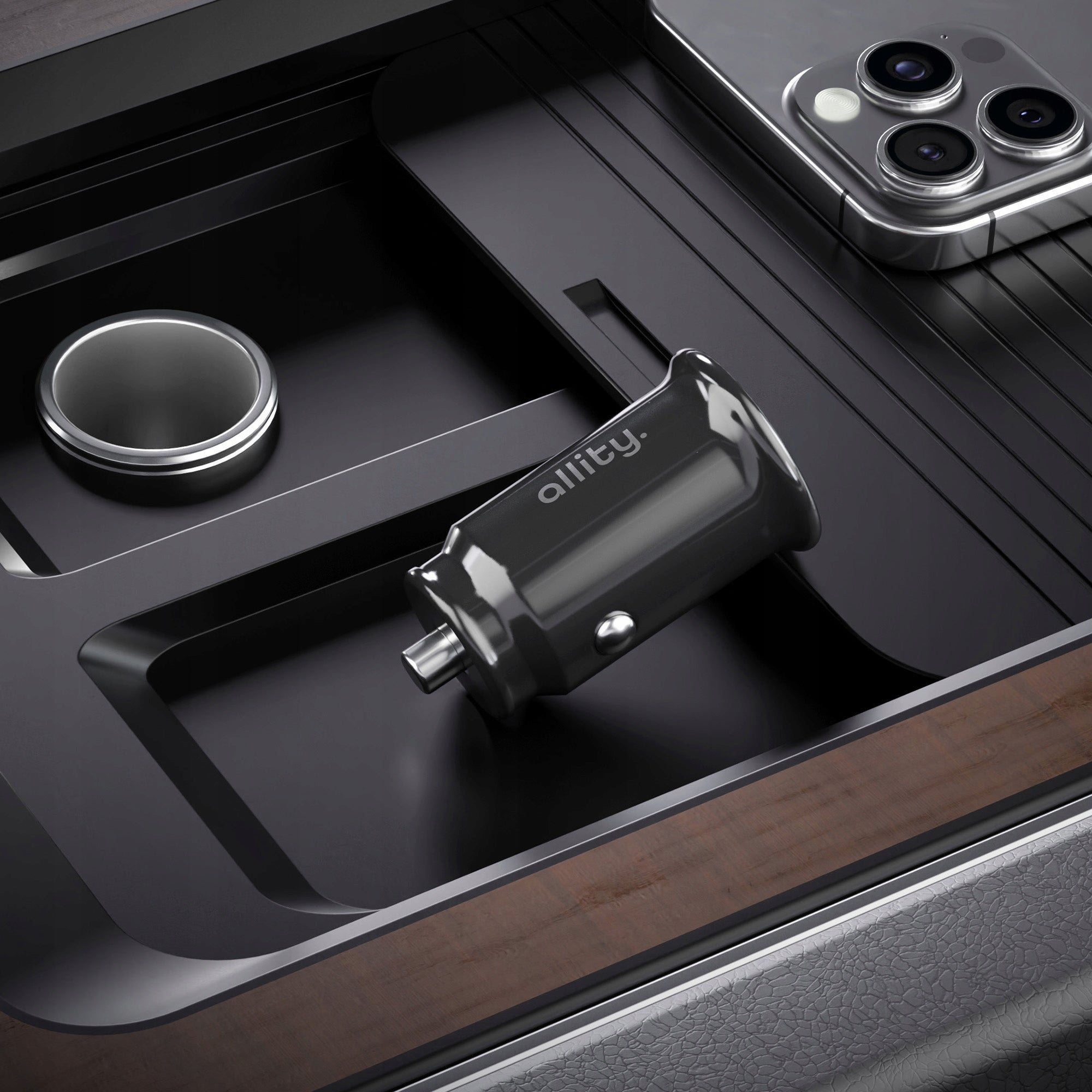 Allity Car Charger Fast USB-C USB-A PD QC30W black for car Manufacturer code GSM193499