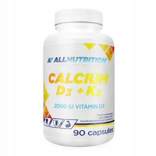 Allnutrition Calcium D3 + K2, calcium, vitamin D3 and K2, muscles, 90 caps.