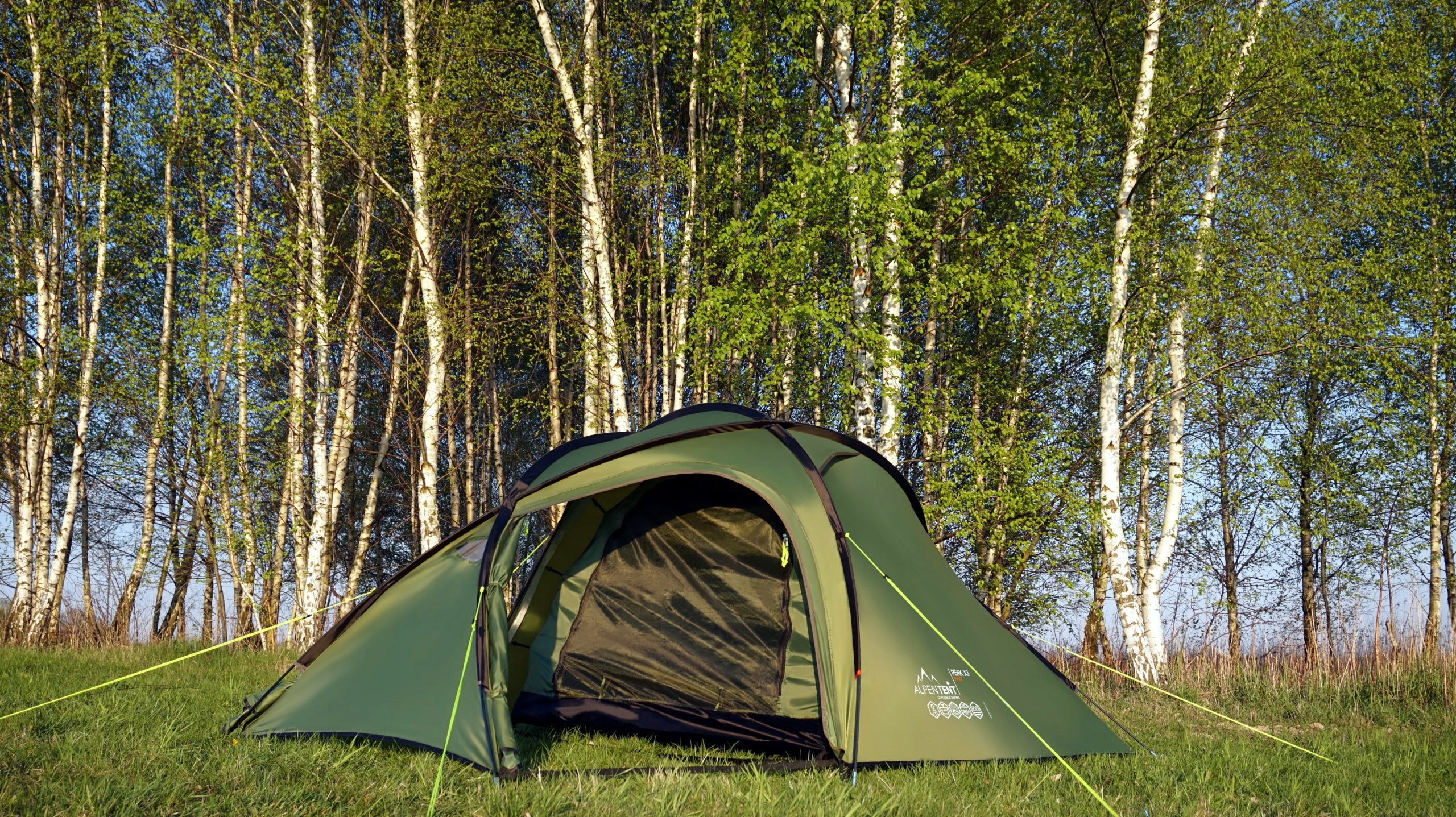 AlpenTent Peak X3 PRO Triple Tent 3.6 kg Color green
