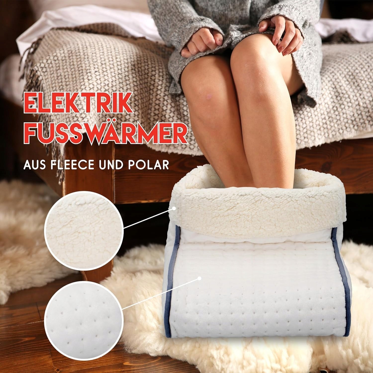 Alpina Electric foot warmer FW-001A WHT power regulation Packaging status original