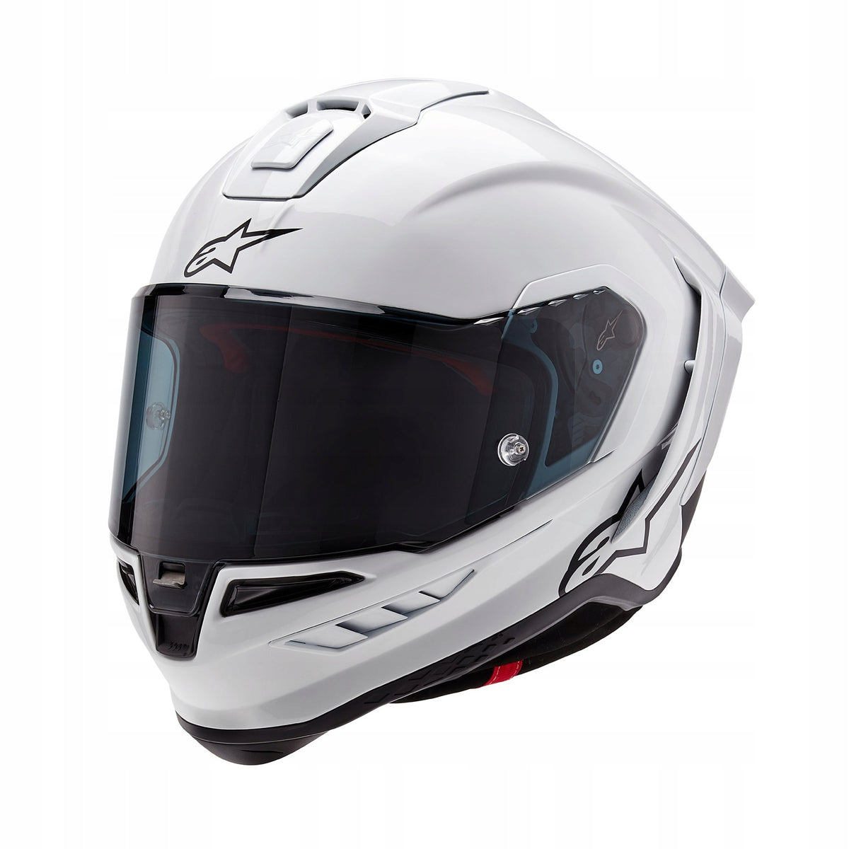 Alpinestars Supertech R10 white carbon FIM Pinlock 120 XL motorcycle helmet
