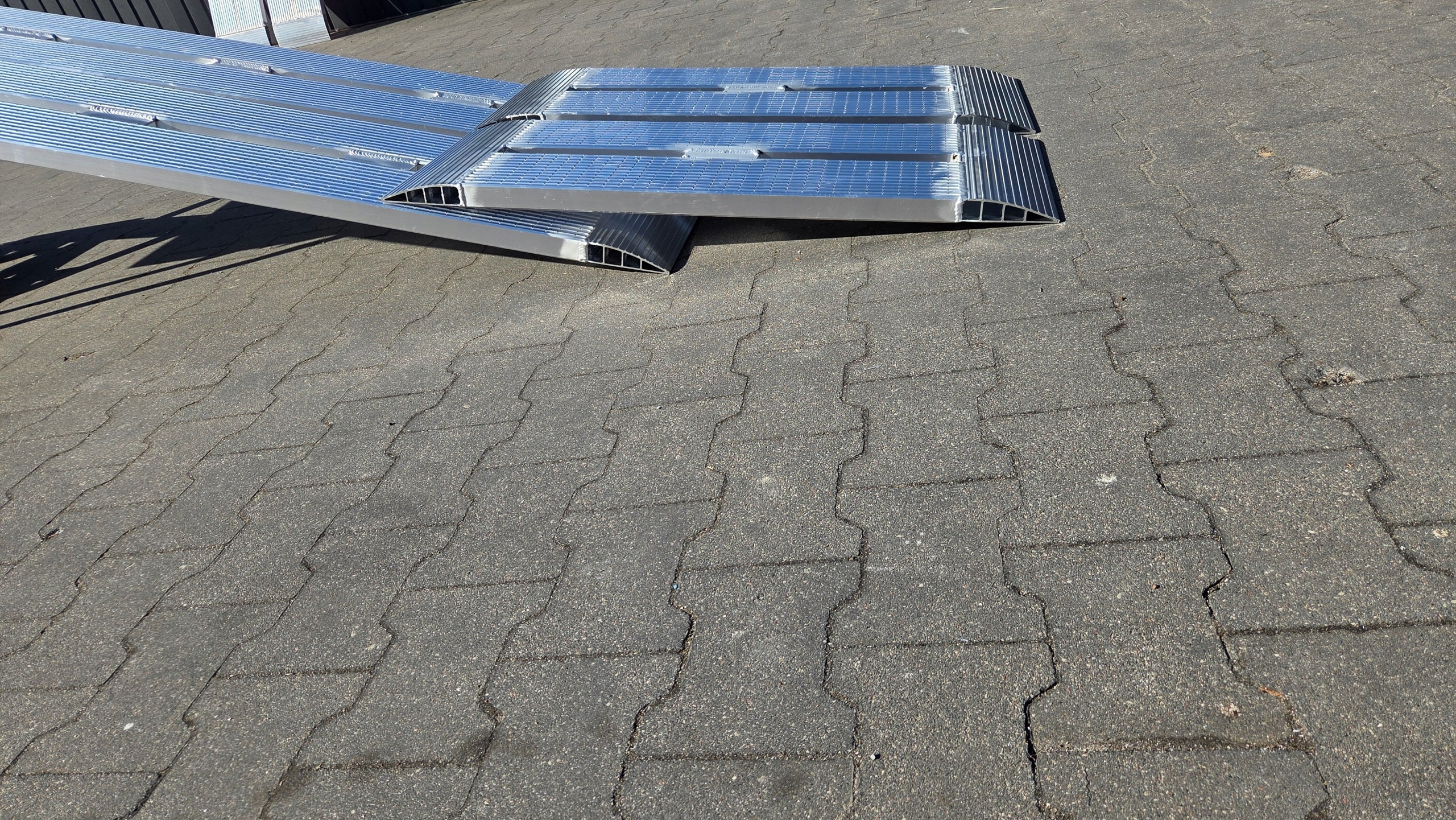Aluminium inruns ALTRAP extensions 150cm long, 4cm thick, 3,5tons