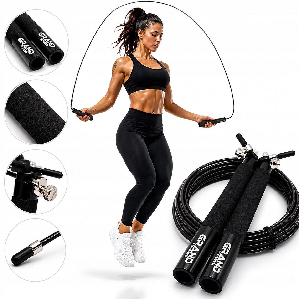 Aluminium jump rope GRAND