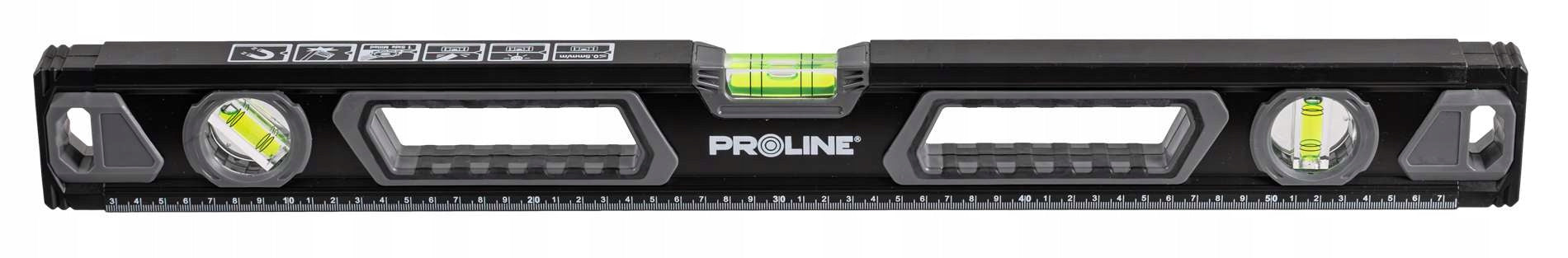 Aluminium level handles 60cm 0,60m 3 libels 0,5mm/1m PREMIUM Proline Packaging status original