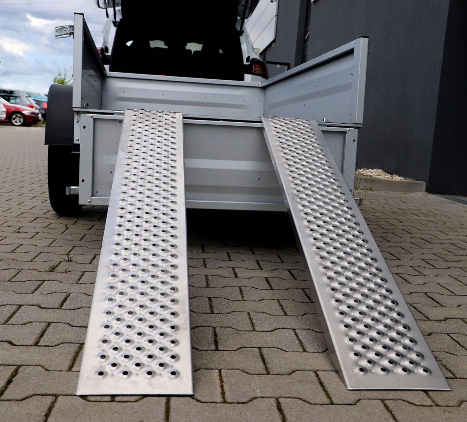 Aluminium overrun ramp UNITEC 2pcs. load capacity pair 400 kg Brand Unitec