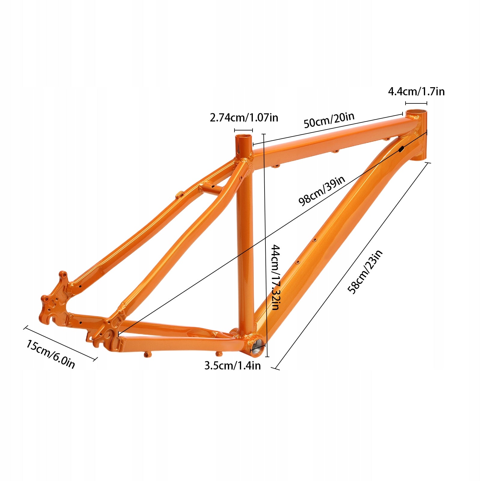 Aluminum Alloy Bike Frame 17" 26in MTB Frame 80-120kg for Mountain Bicycle Packaging status original