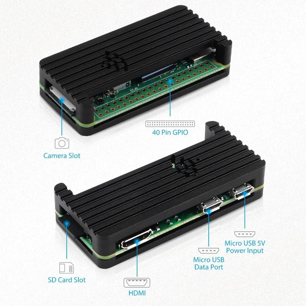 Aluminum Case Kit for Raspberry Pi Zero 2 W with USB Hub Cooling Manufacturer Raspberry