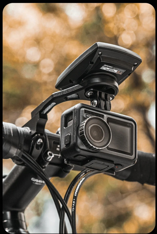 Aluminum GARMIN BRYTON CATEYE GOPRO GPS COUNTER HOLDER FLASHLIGHT OFFBONDADE Model GPS GOPRO LATARKĘ IGS / Garmin / Bryton / Cateye