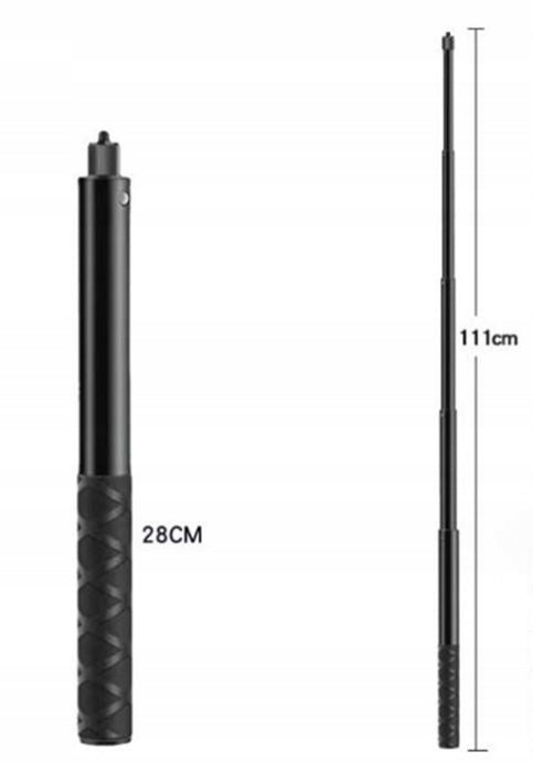 Aluminum Handle + Telescopic Pole for Insta360 Gopro Camera Motorcycle Packaging status original