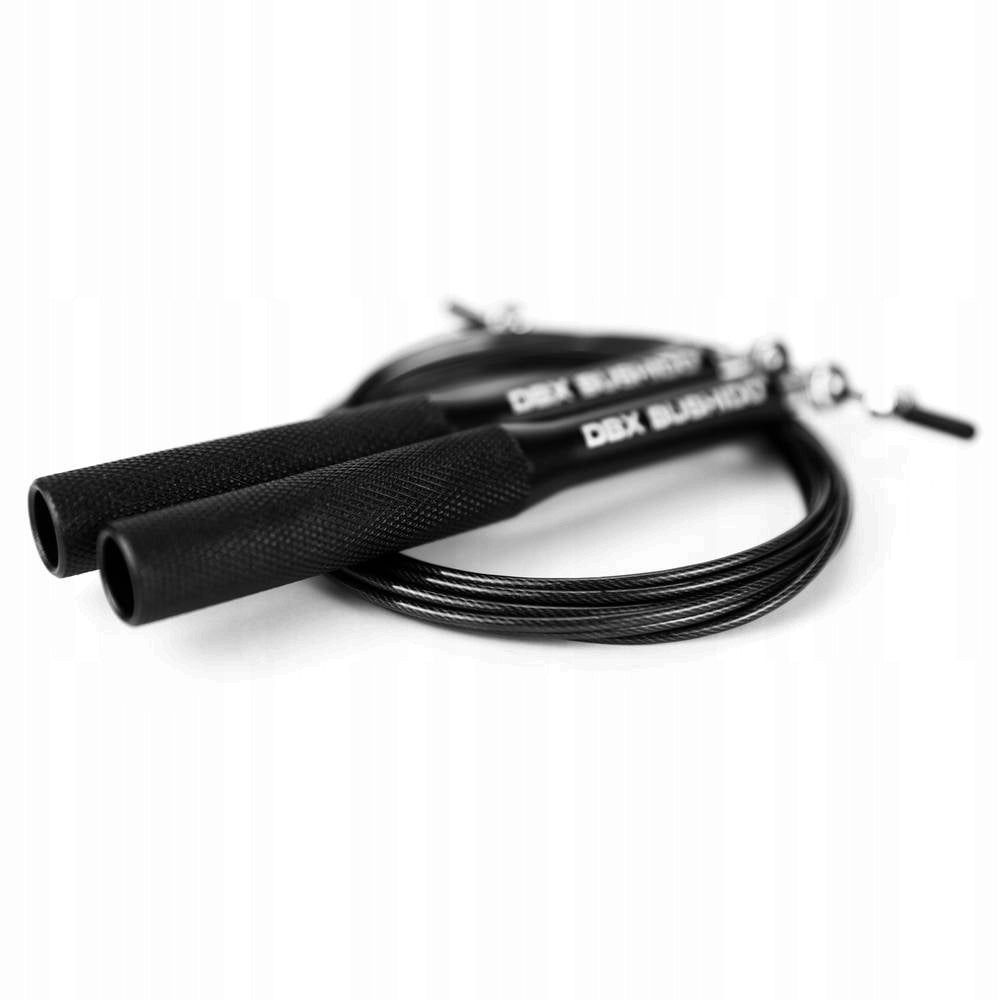 Aluminum Jump Rope with Steel Rope DBX Pro Black + Cover Model Pro-Black-3203-Bushido