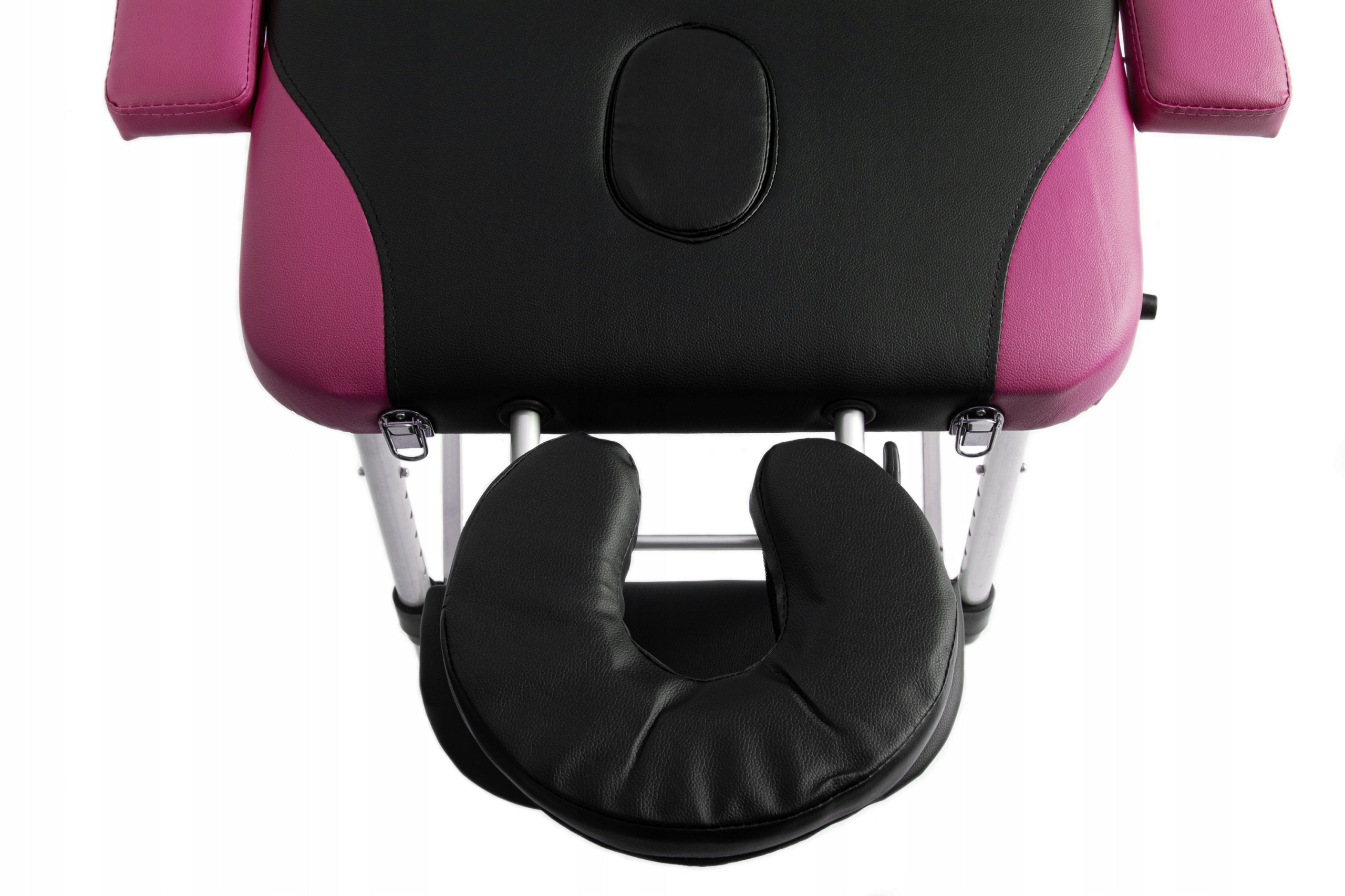 Aluminum Massage Folding Table Black and Pink Manufacturer code 02