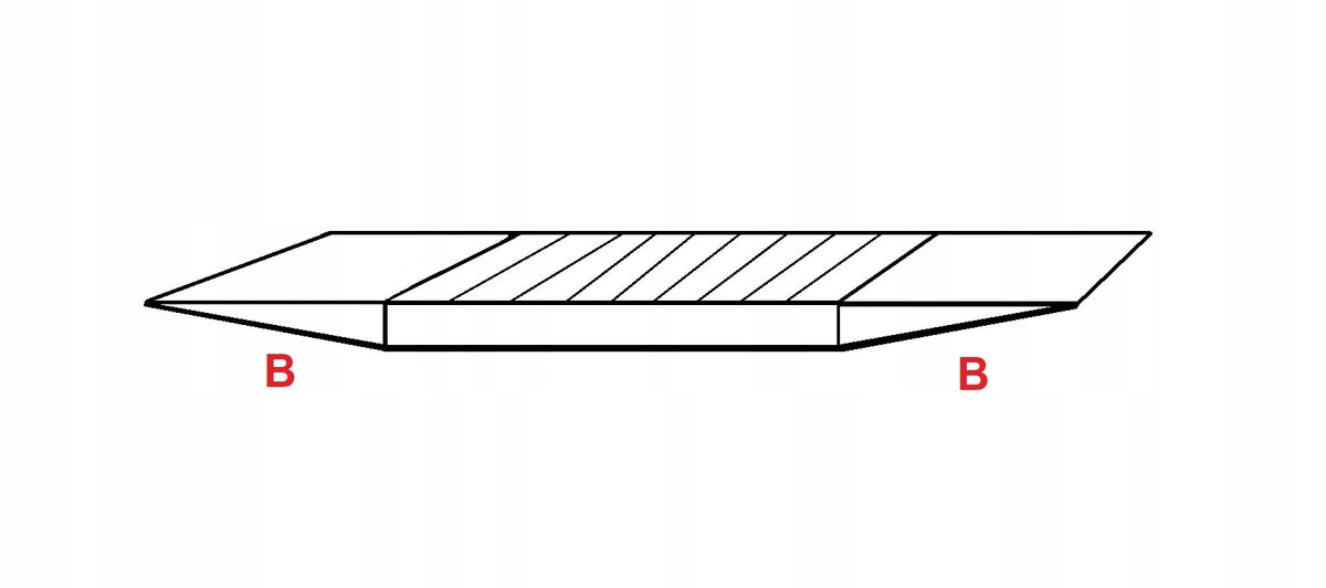 Aluminum Overrun Extension 110x33x4cm Strong Ramp for B+B Sports Cars Manufacturer code PM-TRAP-B+B-110x33x4cm-261637