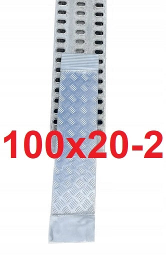 Aluminum Overrun Extension Driveway 100x20 - 2mm Trap Alu Ryfel Manufacturer code PM-100x20-2mm-261637