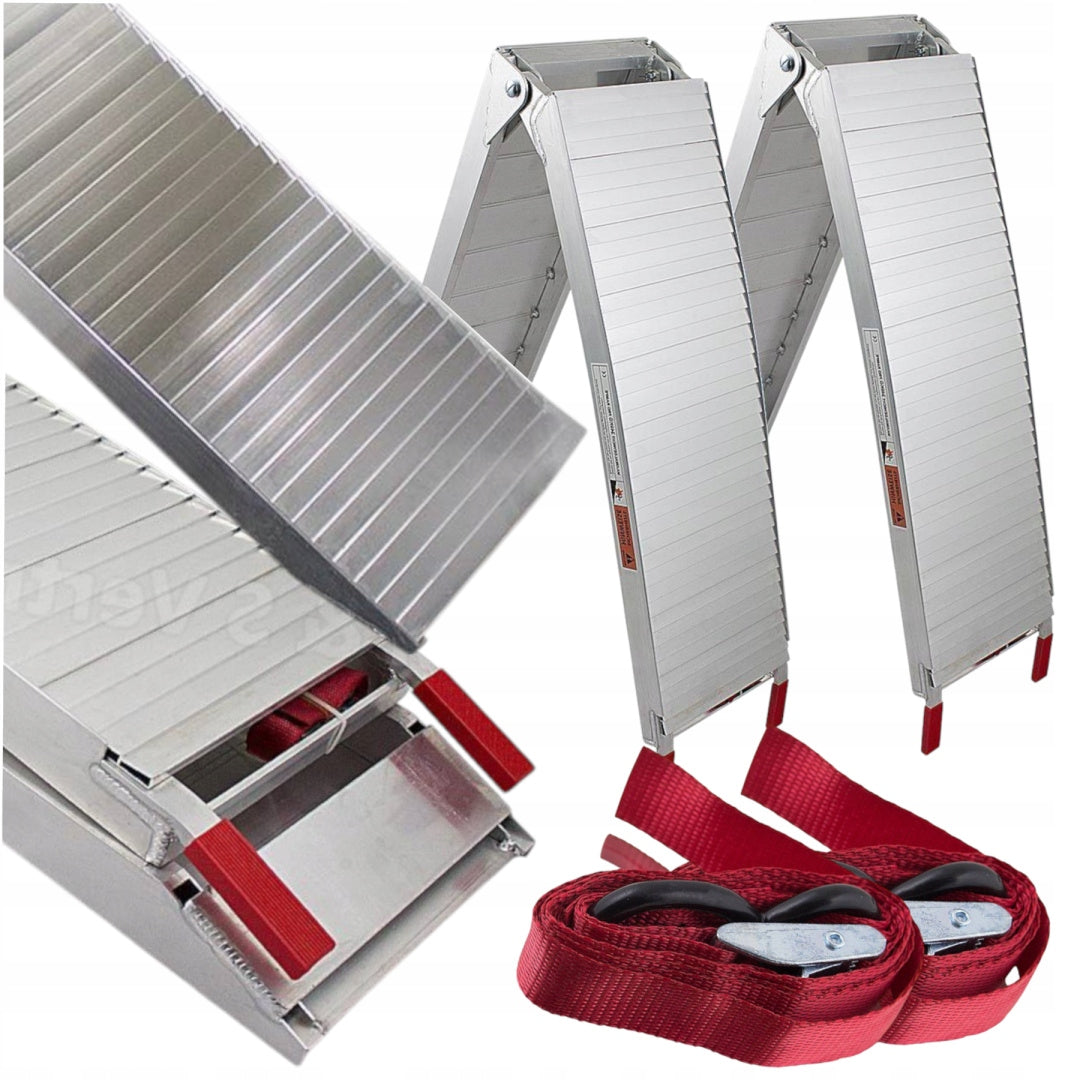 Aluminum Ramps Folding 2 Pieces 680kg Anti-Slip For Vehicles 680kg Manufacturer code 5907131810407