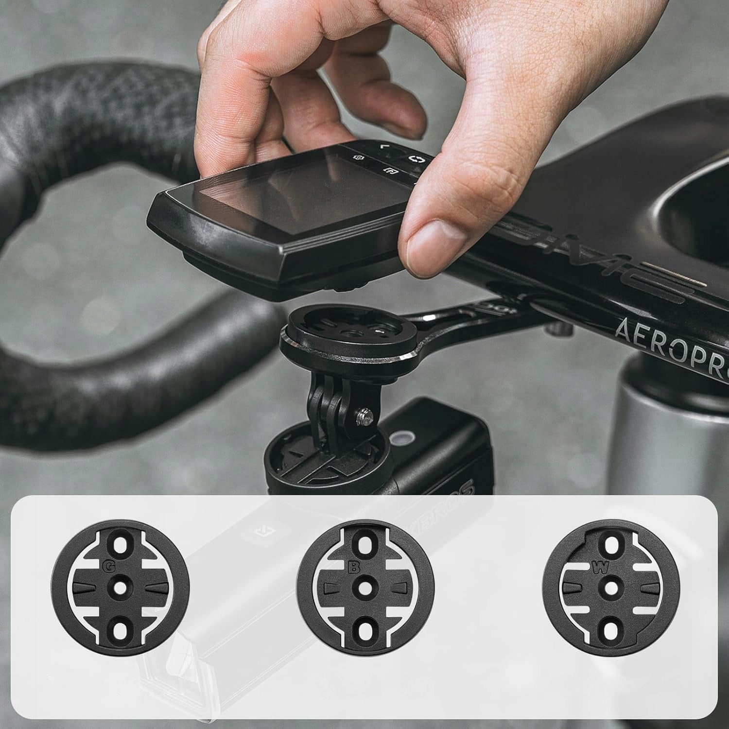 Aluminum Steering Wheel Holder for Garmin Bryton Wahoo Computer Counter Brand Rockbros