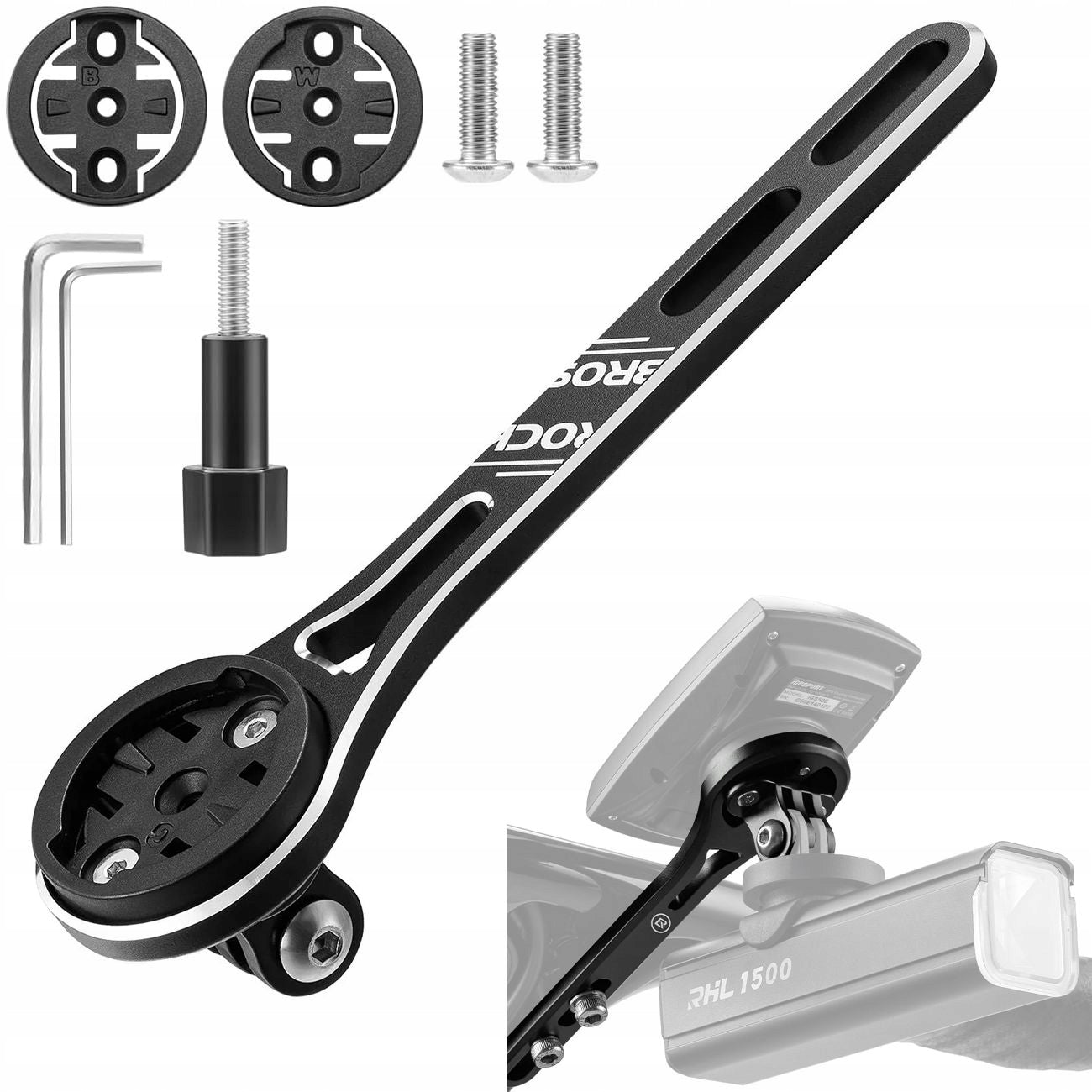 Aluminum Steering Wheel Holder for Garmin Bryton Wahoo Computer Counter