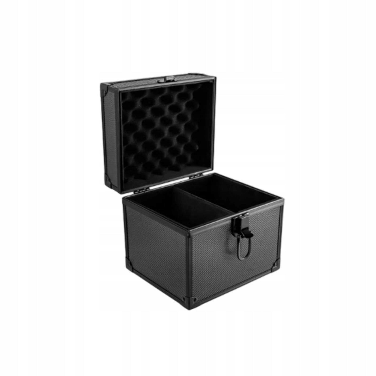 Aluminum Storage Case Hinged Lid Hard Protective Enclosure Top Carry Handle