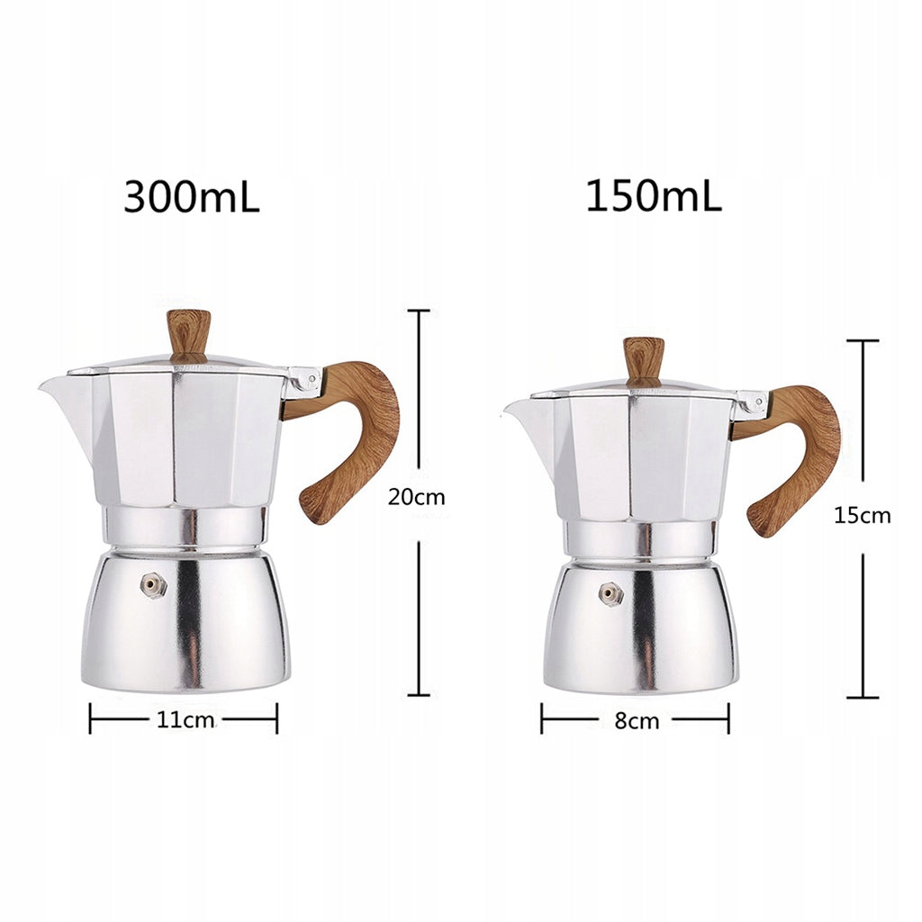 Aluminum Stovetop Coffee Maker Moka Pot Stove Top Pot for Great 150ml Manufacturer code 09770029001