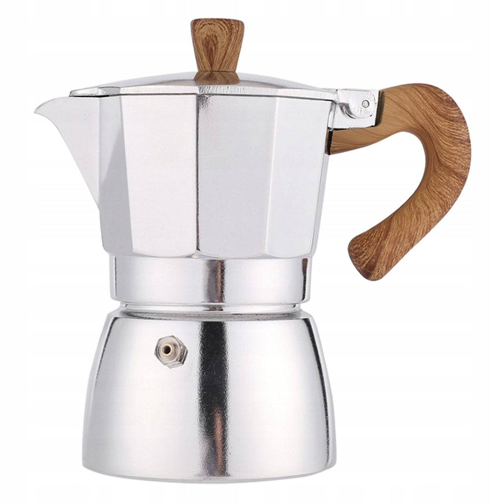 Aluminum Stovetop Coffee Maker Moka Pot Stove Top Pot for Great 150ml