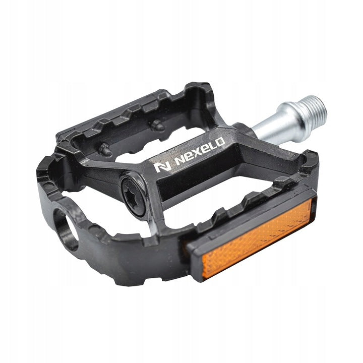 Aluminum bicycle pedals for MTB bike black with machine reflectors new Dedicated for cross bikes enduro bikes MTB (mountain bikes) cyclocross bikes street bikes road bikes trekking bikes
