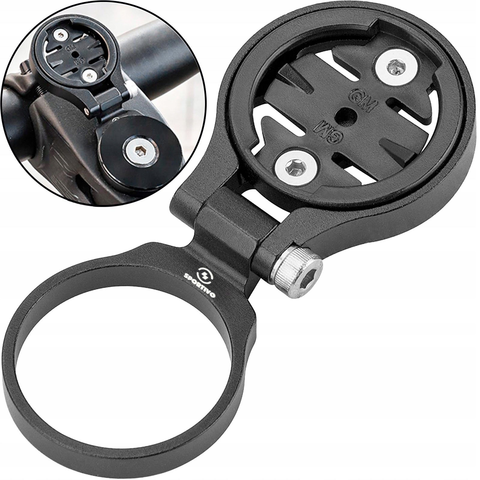 Aluminum handle adjustable for rudder stopper bracket SPORTIVO for GARMIN