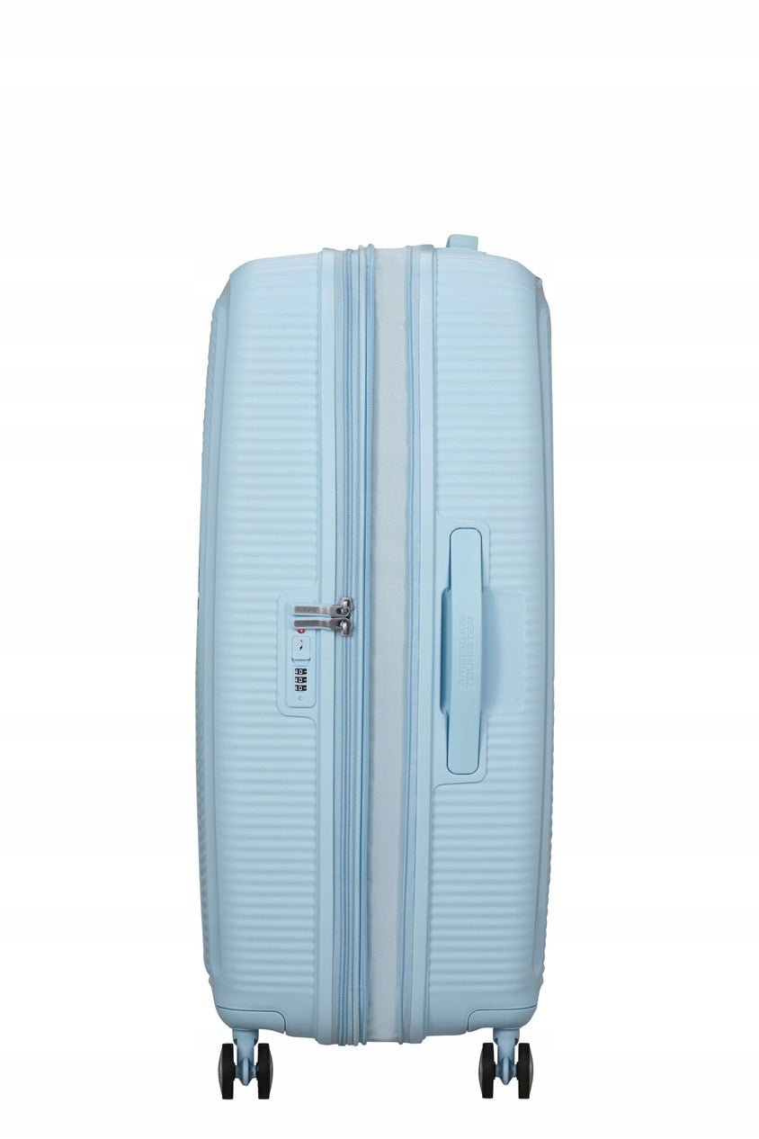 American Tourister Soundbox Large Hard Suitcase 77cm Widened Blue Width (longer edge) 51 cm