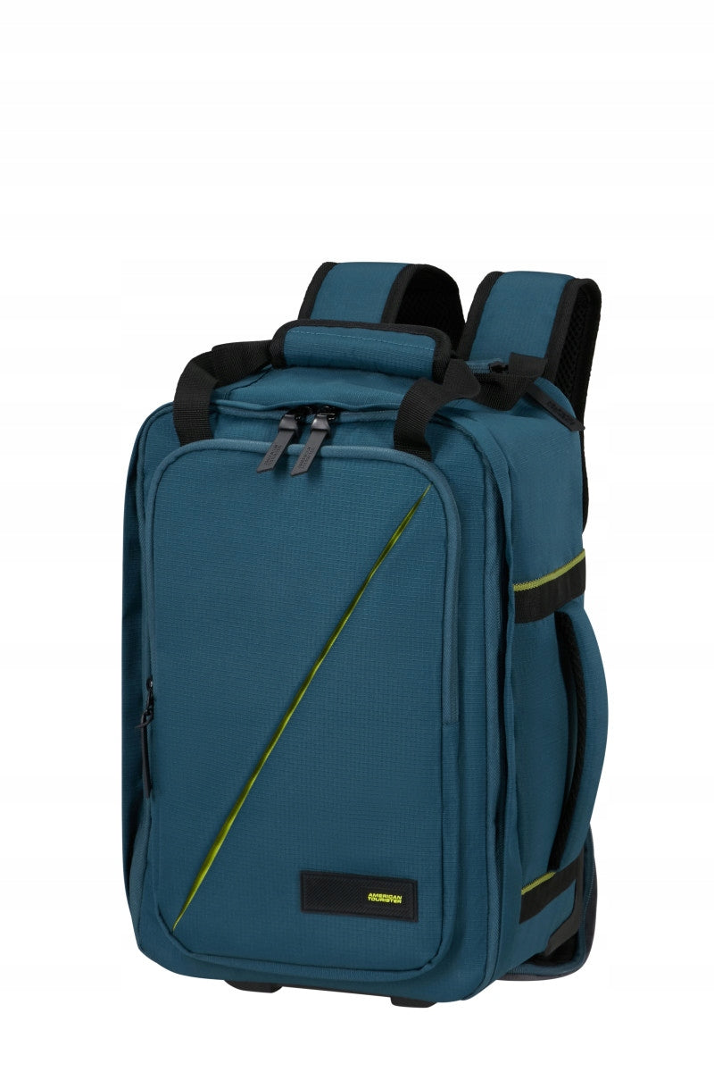 American Tourister Take2Cabin Backpack on Wheels S Blue Harbor Blue