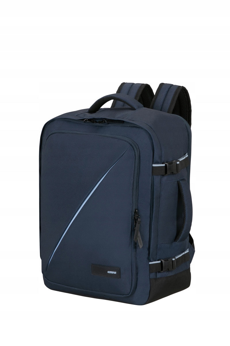 American Tourister Take2Cabin MS Backpack for Ryanair Wizzair Navy Blue