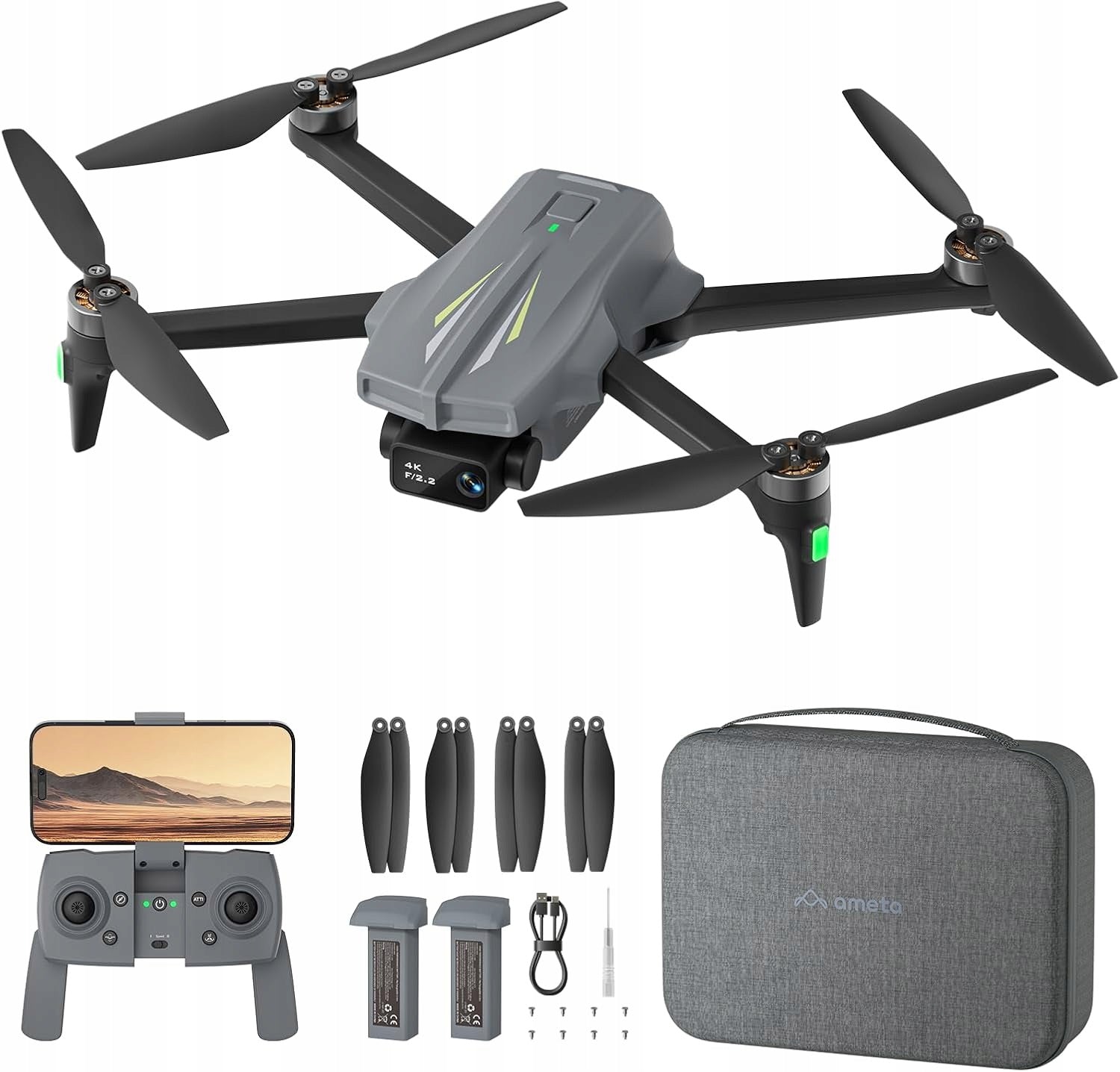 Ameta S20 Drone 4K GPS FPV 50 min Follow Me RTH under 249 g camera