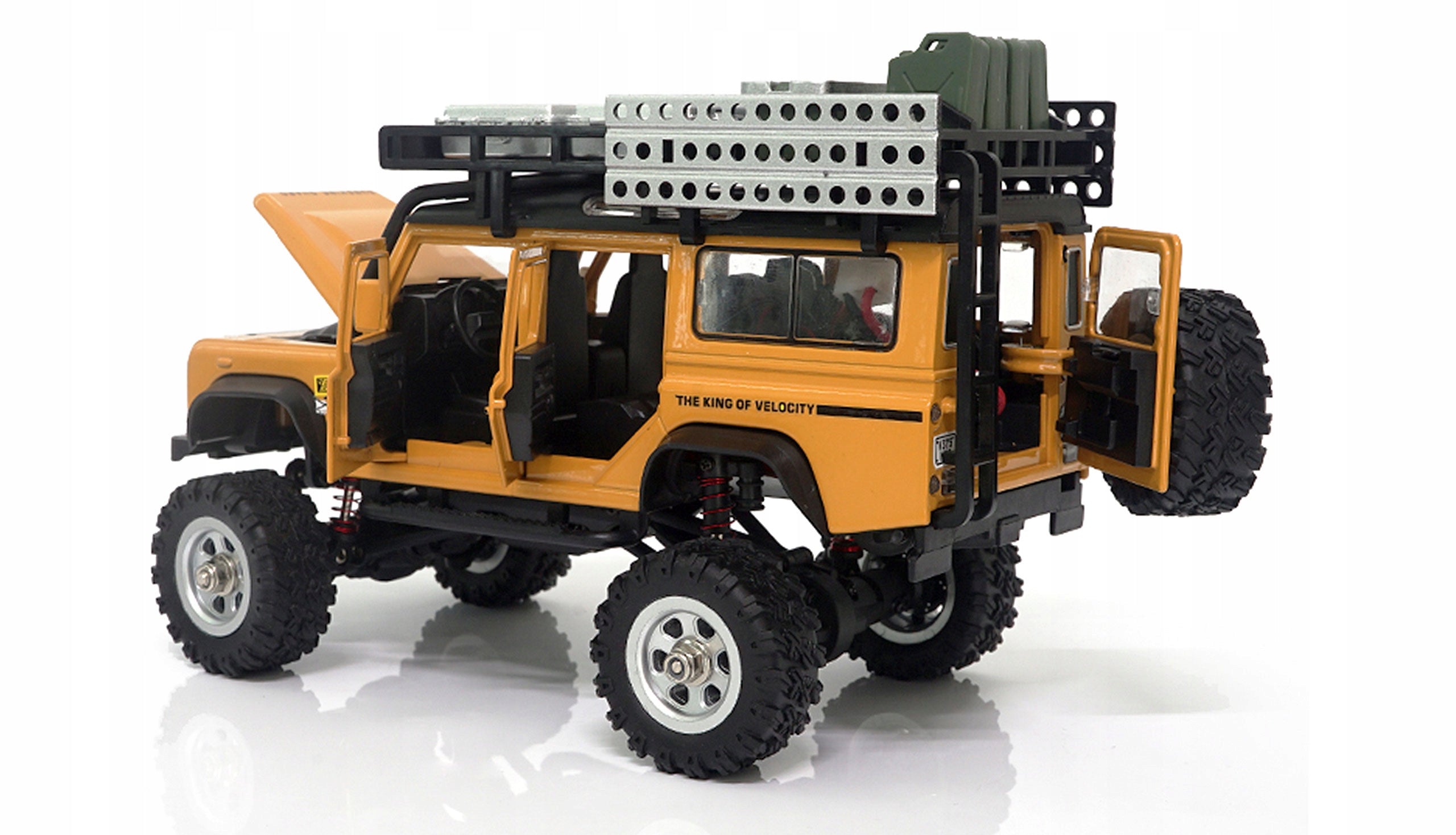 Amewi RC auto D90X28 Metall Scale Crawler 1:28 žlutý Color black