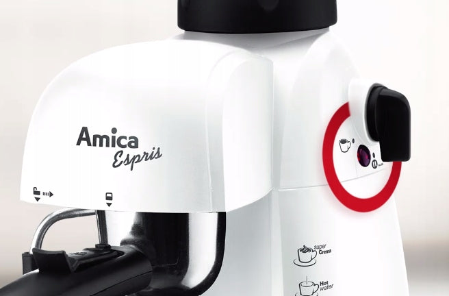 Amica Espris CD 1011 800 W white espresso machine machine Packaging status original