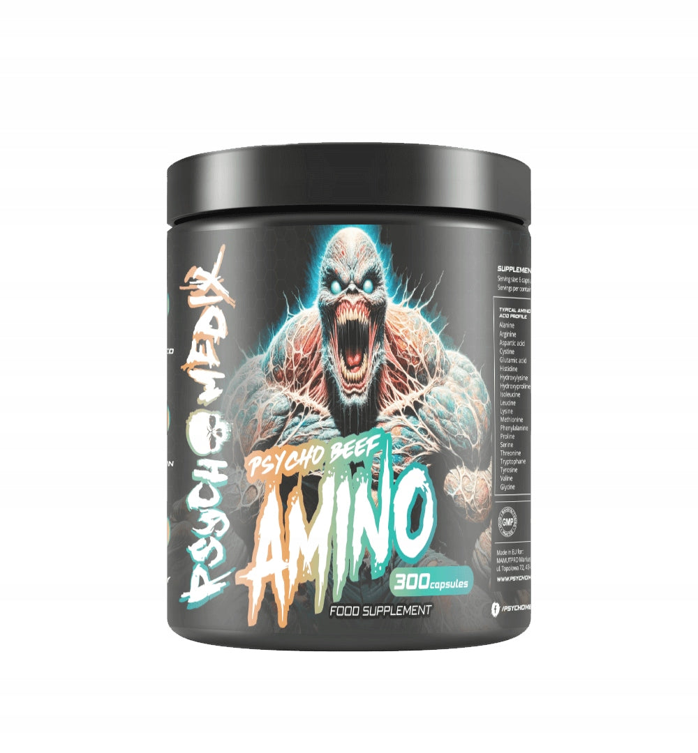 Amino acids PSYCHOMEDIX Psycho BEEF AMINO natural capsules 300 g