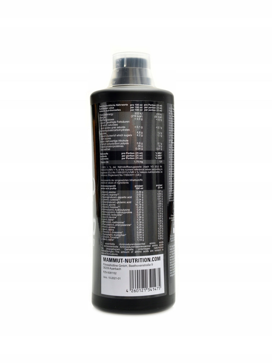 Amino liquid 1000 ml pomeranč Mammut nutrition Expiration date at least six months from the date of purchase
