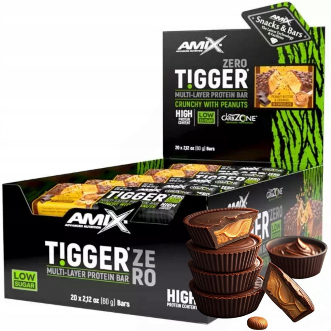 Amix Bar Tigger 60g Energy Protein Conditioner wpc Peanut Paste