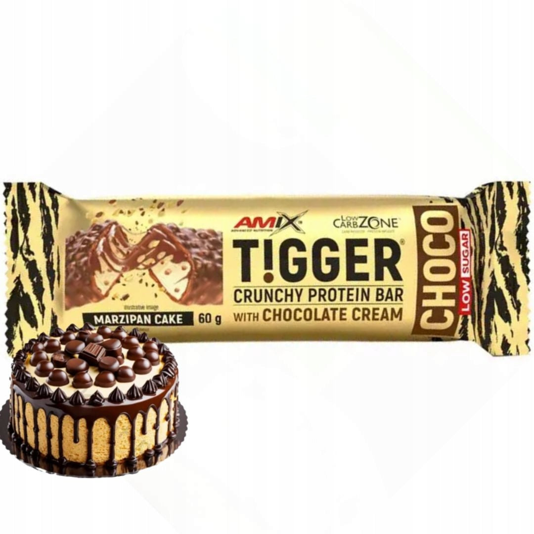 Amix Bar Tigger 60g Energy protein supplement wpc marzipan EAN (GTIN) 5905923233496