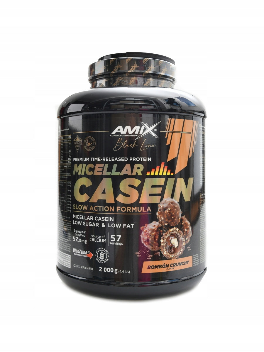 Amix Black line Micellar casein 2000 g bonbon crunchy