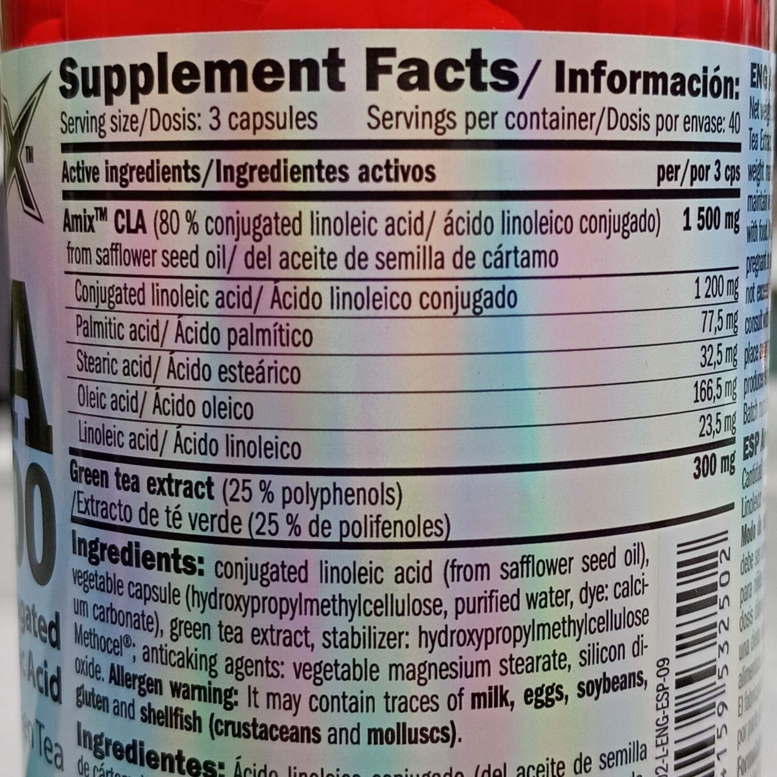 Amix CLA 1200 Linolic Acid + Green Tea Extract Medical device no