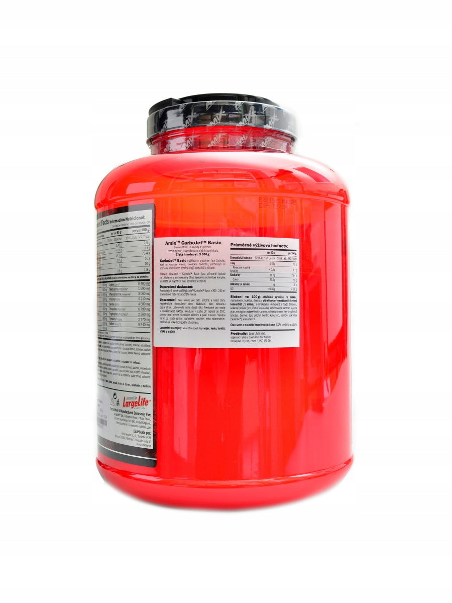 Amix CarboJet basic 3000 g jahoda Expiration date at least six months from the date of purchase