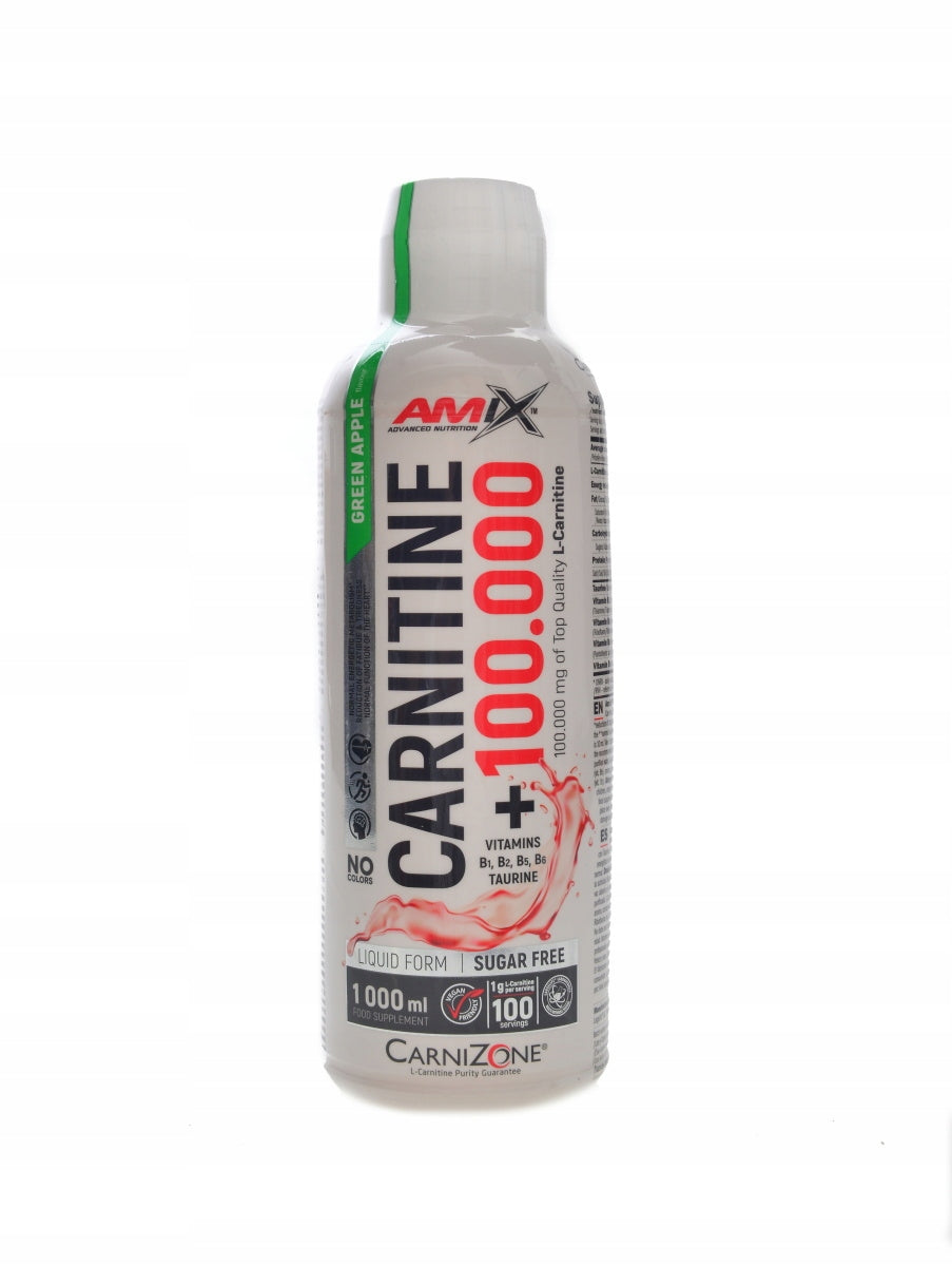 Amix Carnitine 100000mg carnizone 2 x 1000 ml zelené jablko DUOPACK EAN (GTIN) 8594060008691