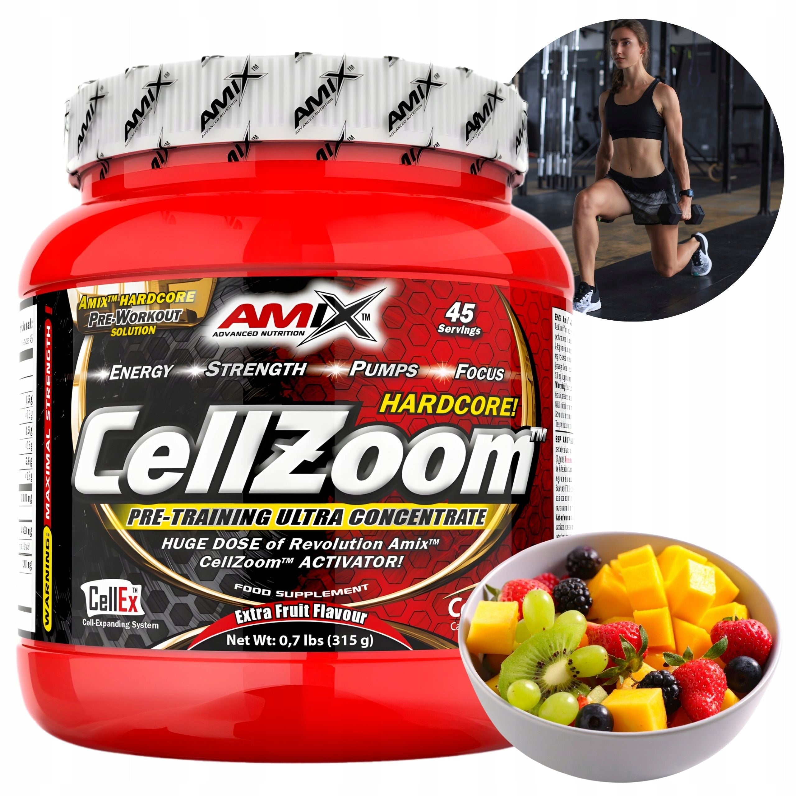 Amix CellZoom Pre-workout Fat Burner Beta Alanine Arginine 315g