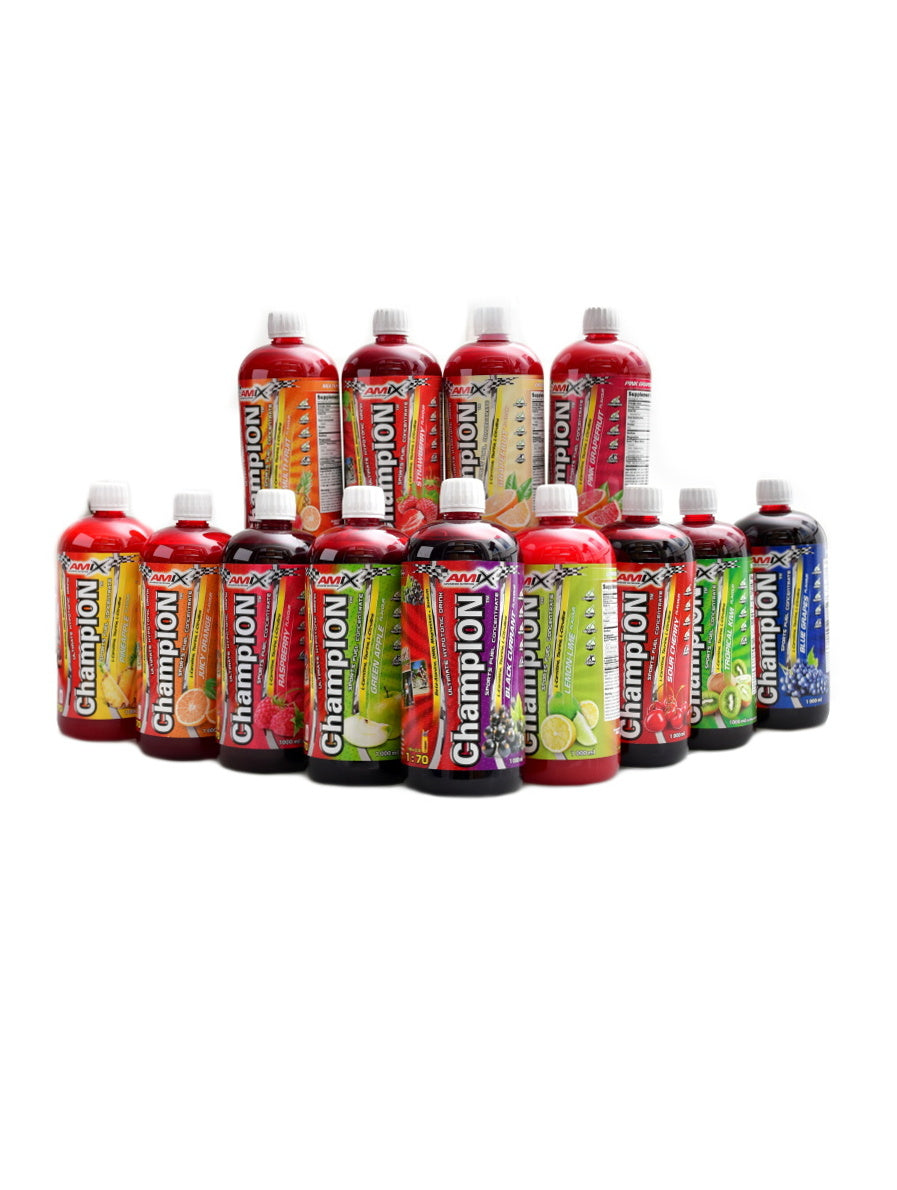 Amix Champion isotonic drink 2 x 1000 ml možno kombinovat chutě Expiration date at least six months from the date of purchase