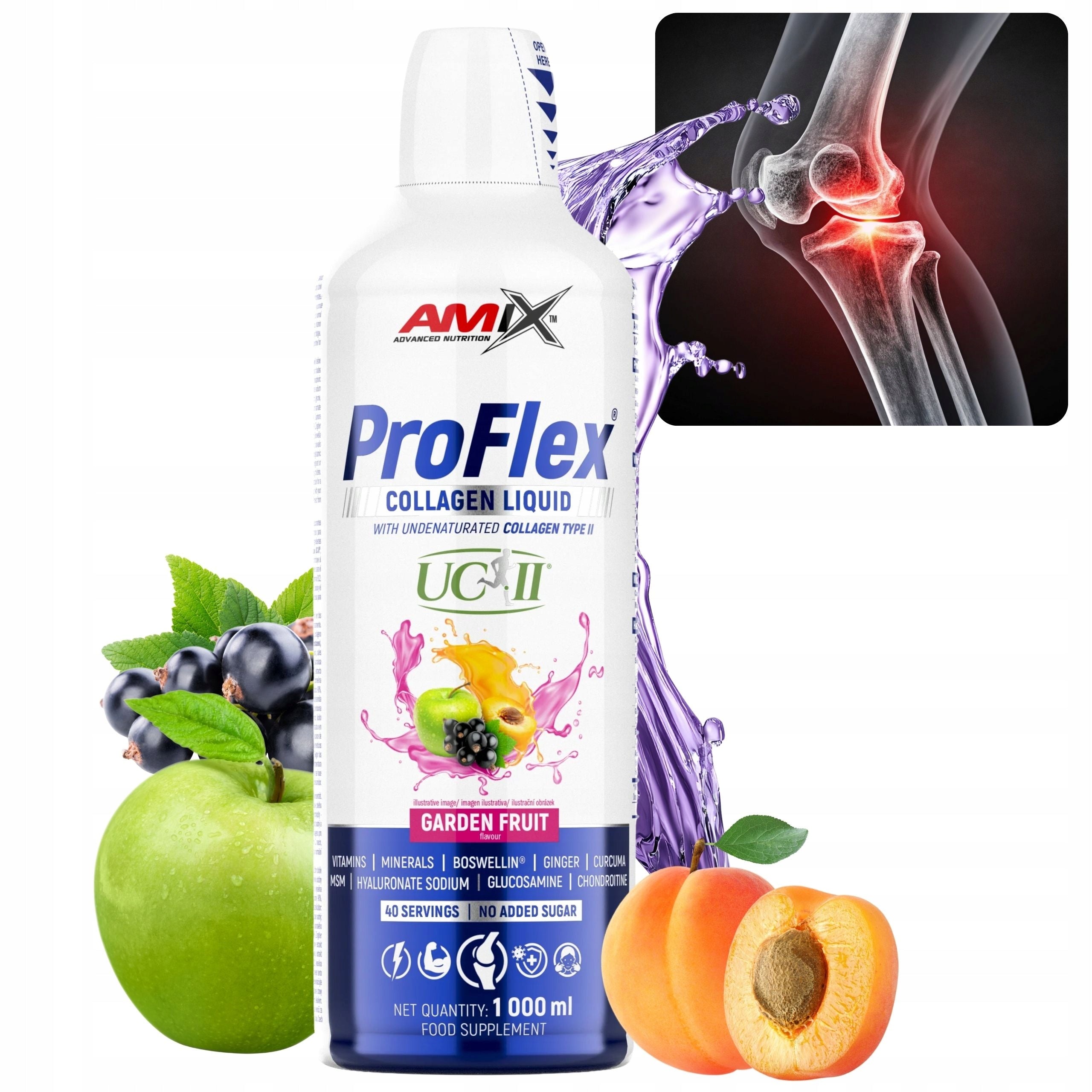 Amix Collagen for Skin and Hair for Drinking Liquid UC II 1000ml Fruit Flavour