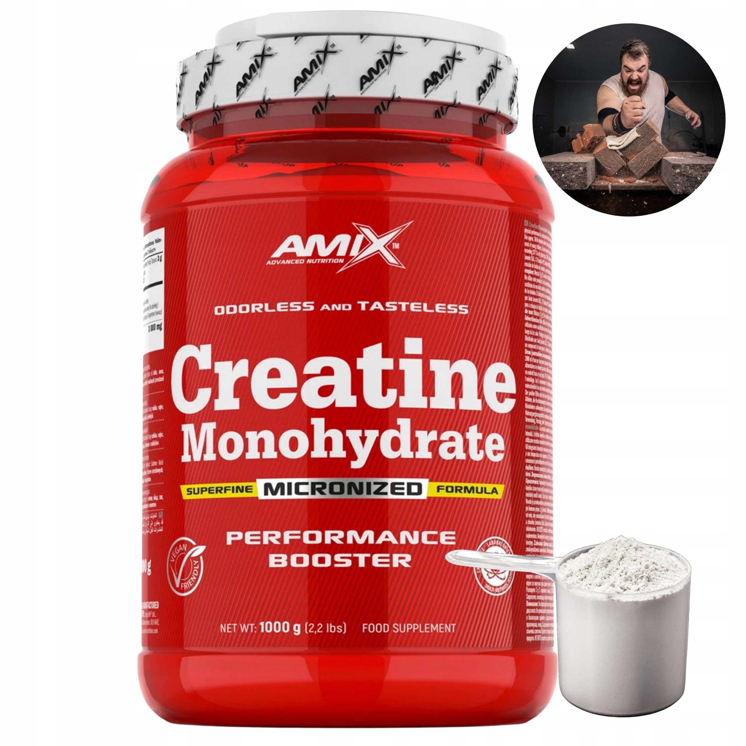 Amix Creatine Monohydrate Creatine Monochydrate 1000g 1kg