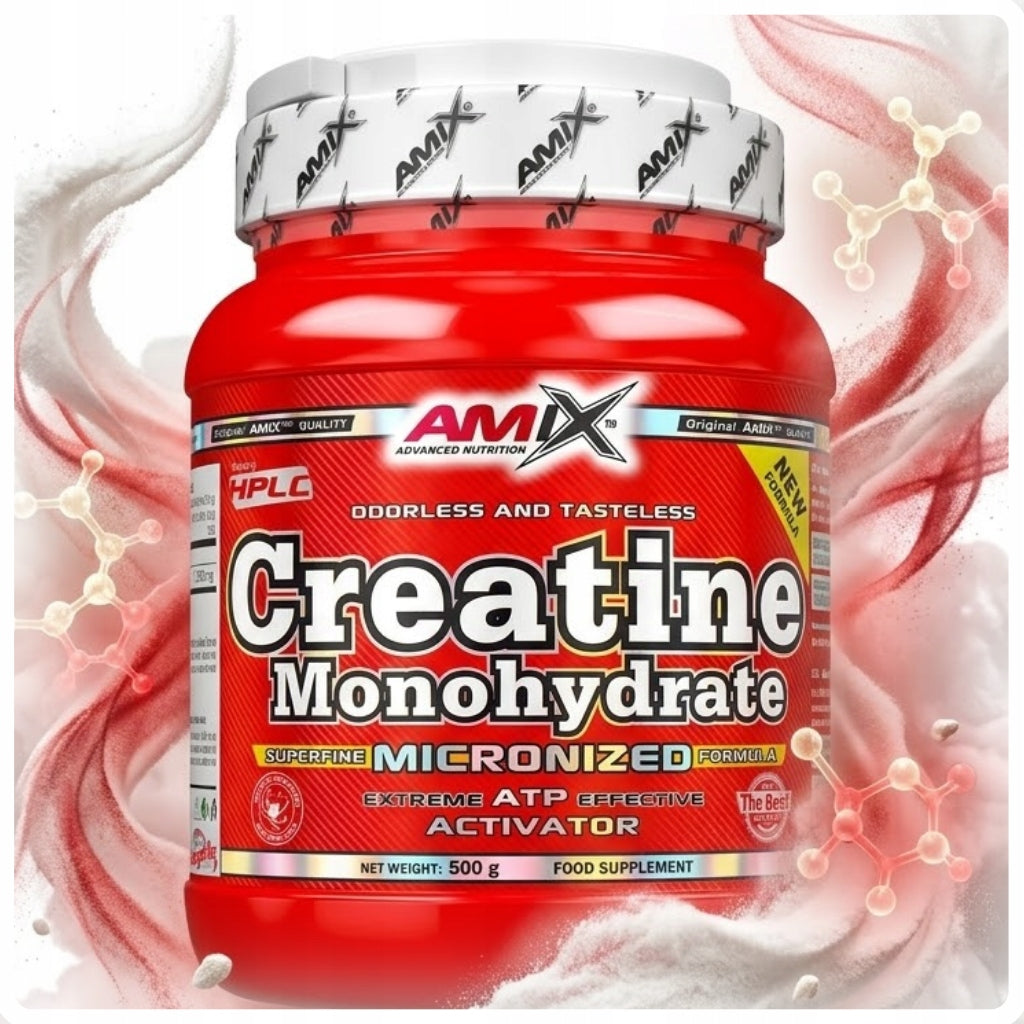 Amix Creatine Monohydrate Micronized 500g Micronized Creatine Monohydrate Packaging status original