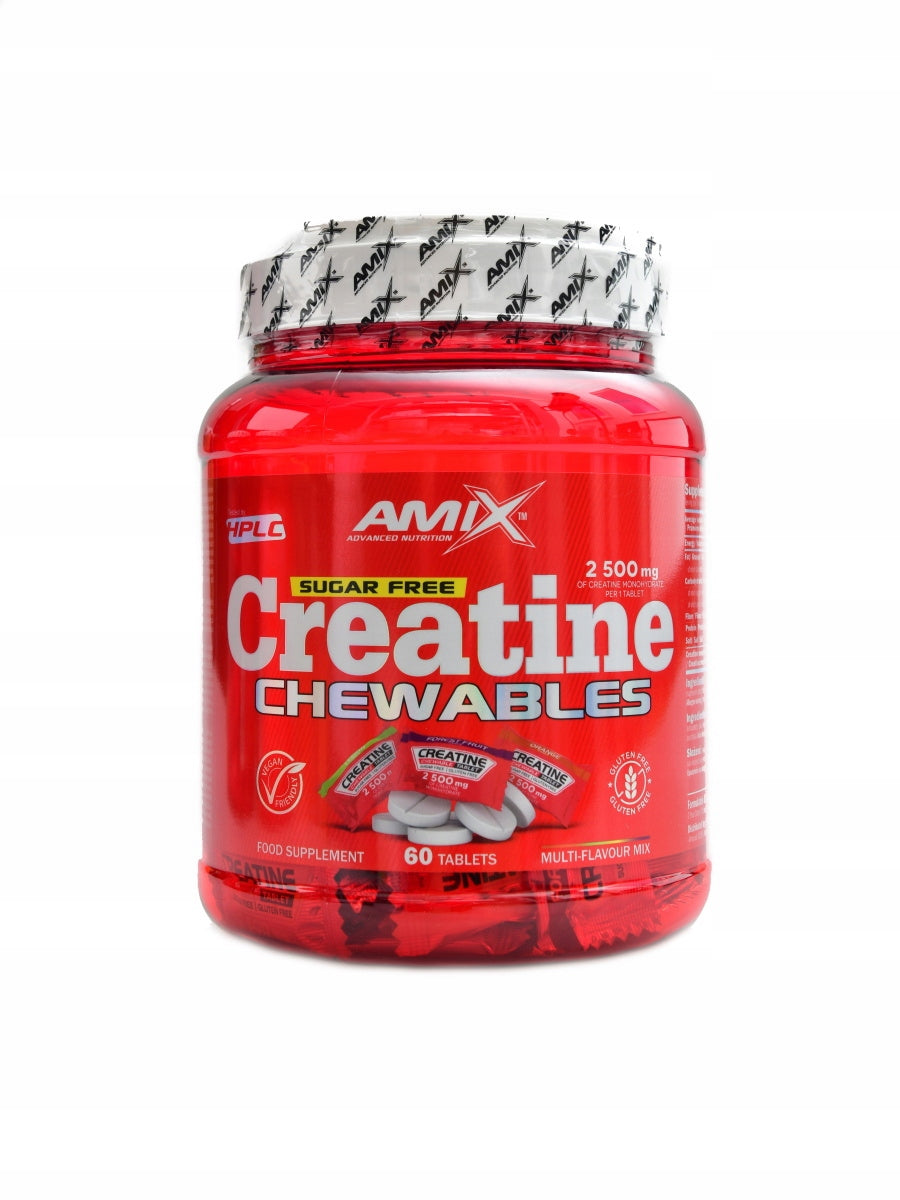 Amix Creatine monohydrate 2500mg chewable tabs zero sugar 2 x 60 tbl Packaging status original