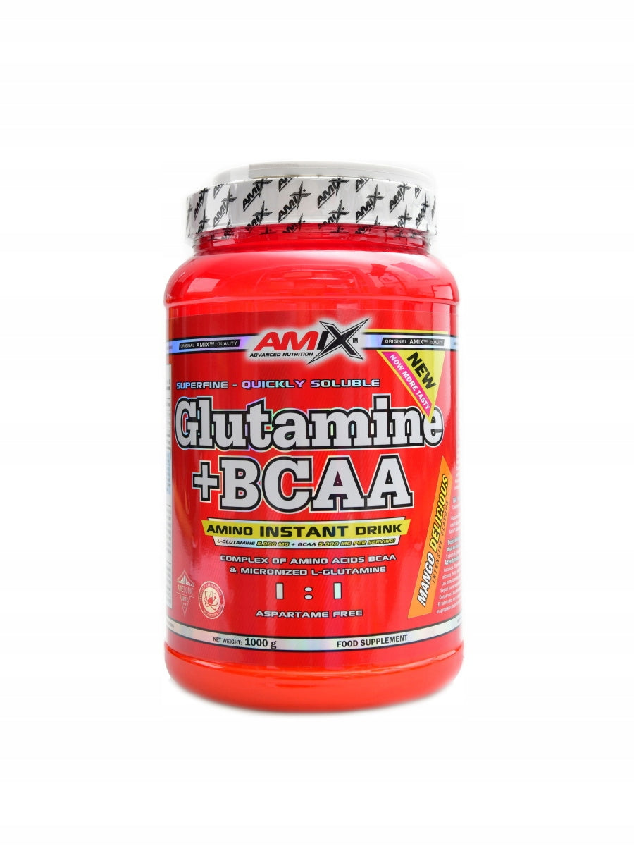 Amix Glutamine + BCAA powder 1000 g mango