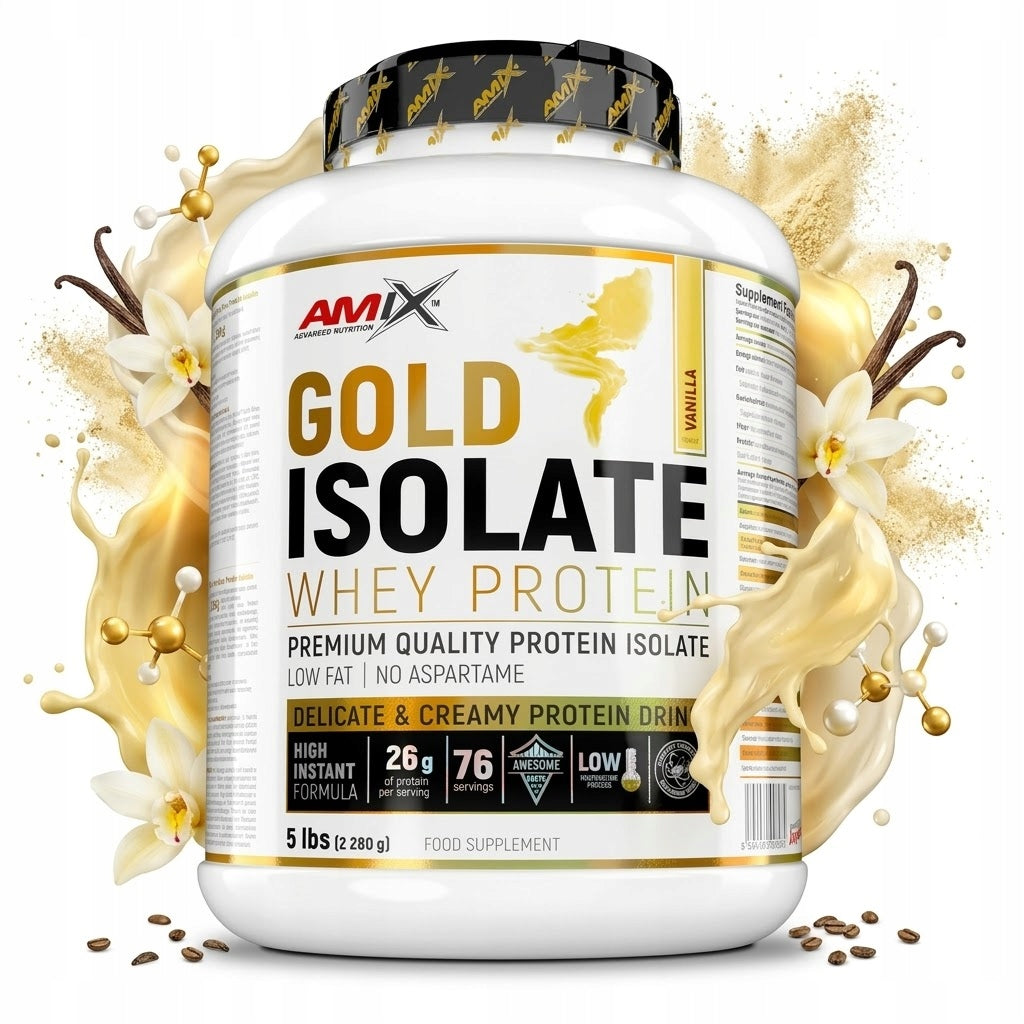 Amix Gold Whey Protein Isolate 2280 g Vanilla Isolate Protein BCAA EAA AMINO
