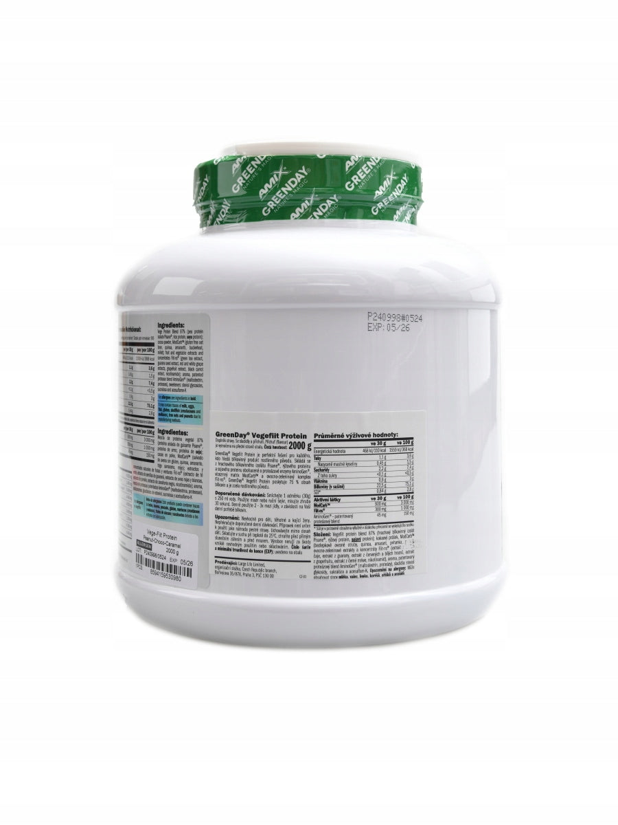 Amix Greenday Vege-Fiit protein 2000 g mango Expiration date at least six months from the date of purchase