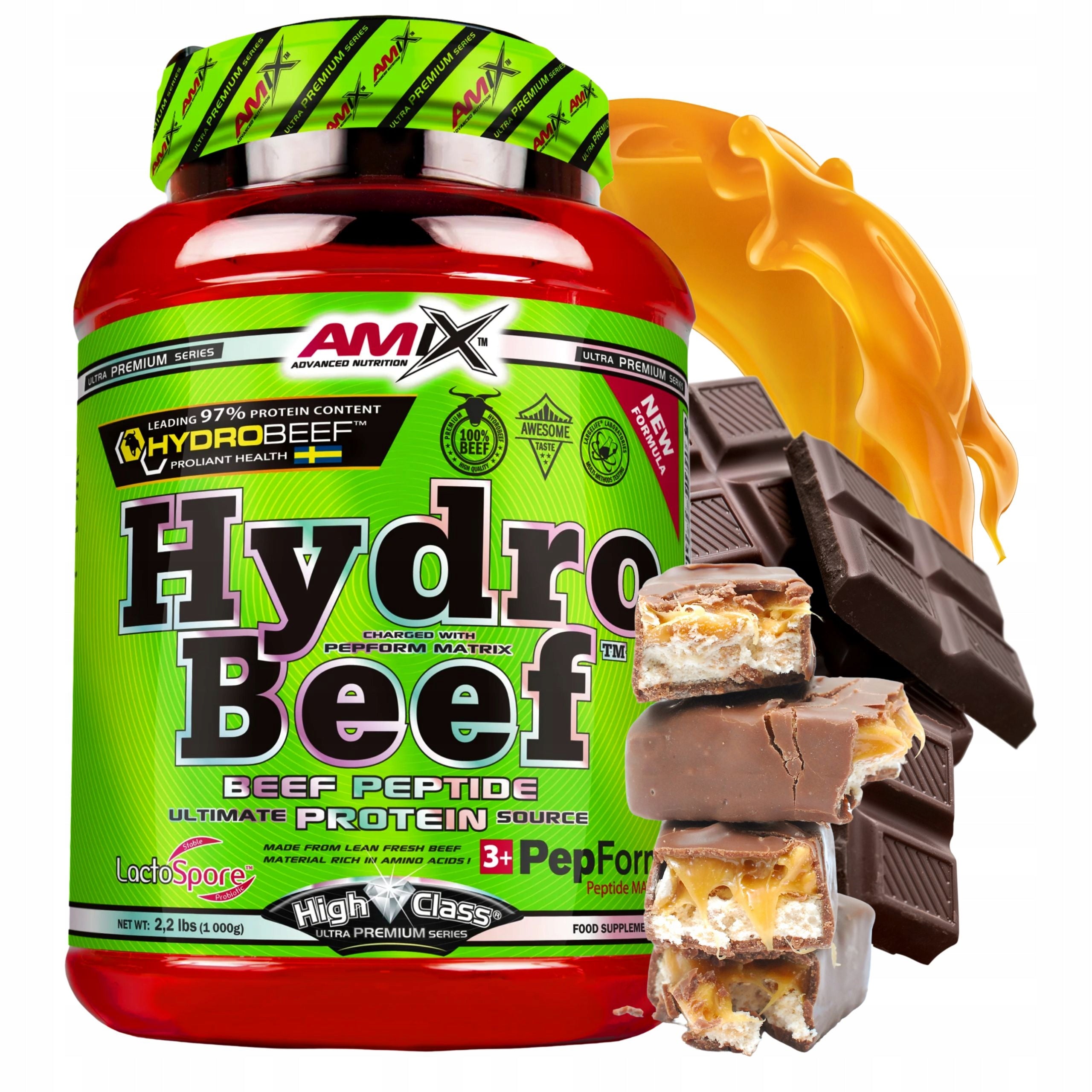 Amix Hydro Beef Protein 1000g Beef Protein Collagen Keto